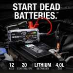 NOCO Boost Sport GB20 500A, 12V Starthilfe Powerbank, Lithium-Starthilfebox, Kfz-Batterie-Booster für Benzinmotoren bis zu 4,0L Hubraum