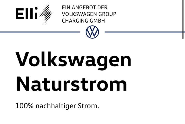 Volkswagen Naturstrom 35,01 ct/kWh bei 12 Monaten Laufzeit (LOKAL in Seevetal, Niedersachsen)