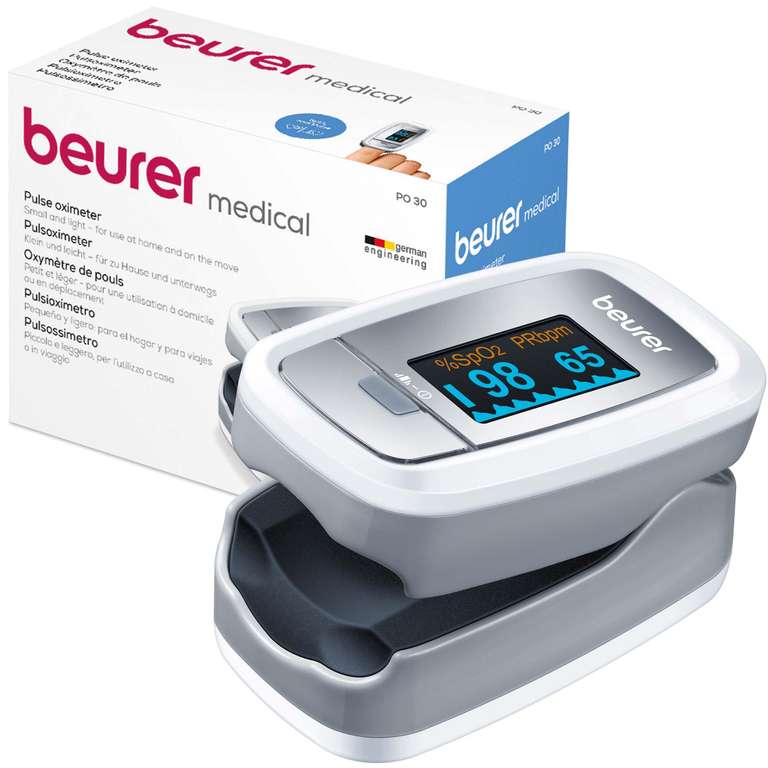 Beurer PO 30 Pulsoximeter zur Messung von Sauerstoffsättigung (Prime)