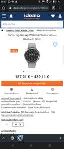 Samsung Galaxy Watch 4 46mm Bluetooth + 75 Adidas Gutschein