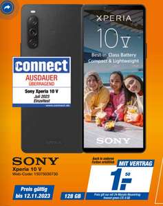 Lokal, O2 Netz: Sony Xperia 10 V im Allnet/SMS Flat 4GB LTE 7,99€/Monat, 1€ Zuzahlung, 0€ AG (12GB 9,99€/Monat), 60€ Gewinn bei Ankauf