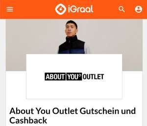 [iGraal] About You Outlet - 16% Cashback - bis zum 13.03.2024