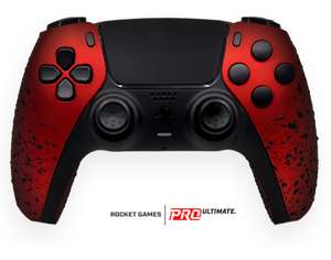 Red Shadow Edition Pro Slick PS5 Rocket Controller
