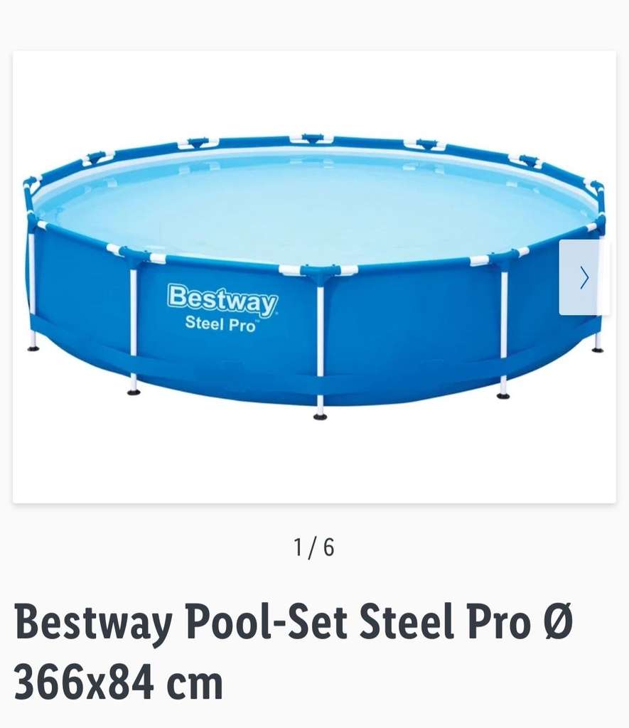 Bestway Pool-Set Steel Pro Ø 366x84 cm | mydealz