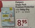162° - [Rossmann] 4,03€ statt 9,99€ für Pampers Single Pack Premium Protection oder Baby-Dry mit 50 % Coupon + 10 % auf den Einkauf