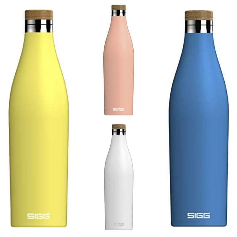 SIGG Meridian Trinkflasche (0.7 L), auslaufsichere Trinkflasche aus Edelstahl mit Bambus, in 4 Farben ab 15,99€ [Amazon Prime]