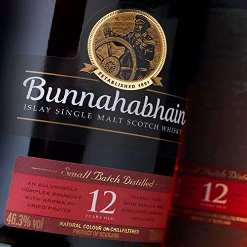 Bunnahabhain 12 Year Old Whisky 46,3% vol. (1 x 0,7 l)