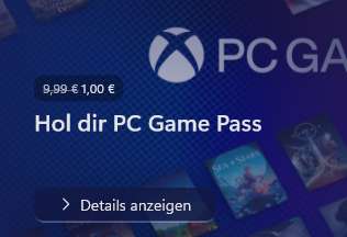 PC Game Pass 14 Tage für 1 Euro (Personalisiert?)