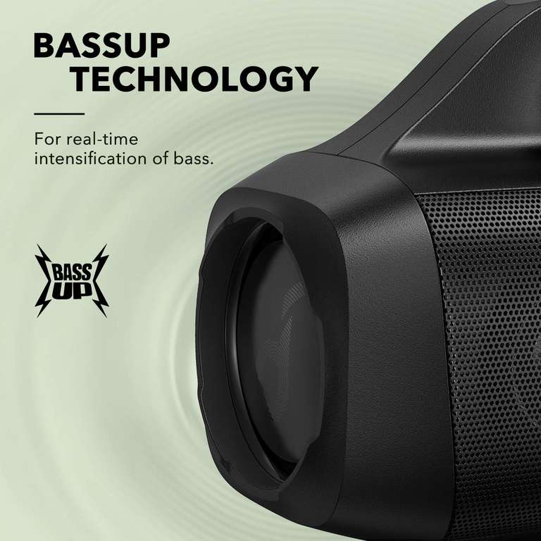 [Amazon]soundcore Motion Boom Bluetooth Lautsprecher, Titan Audiotreibern, IPX7 Wasserschutz, 24h Akku (ohne Gutschein günstiger)