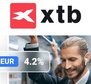 XTB Tagesgeld 4,2% p.a. mit monatlicher Zinsgutschrift, 90 Tage Sonderzins für Neukunden, Deutsche Einlagensicherung