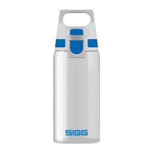 [Prime] SIGG Total Clear One 0,5L in Blue | Einhändig bedienbar | Auslaufsicher | BPA frei | Leichtes Tritan-Material