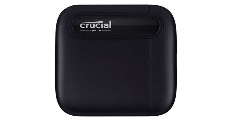 Crucial X6 Portable SSD 1 TB, Externe SSD (schwarz, USB-C 3.2 Gen 2 (10 Gbit/s))
