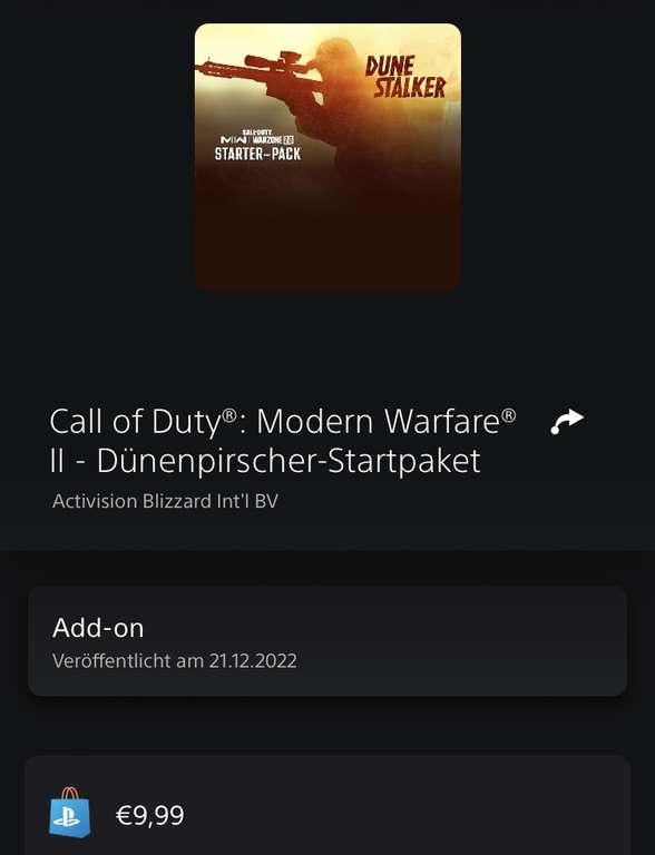 Call of Duty 2200CP 9,99€ statt 19,98€