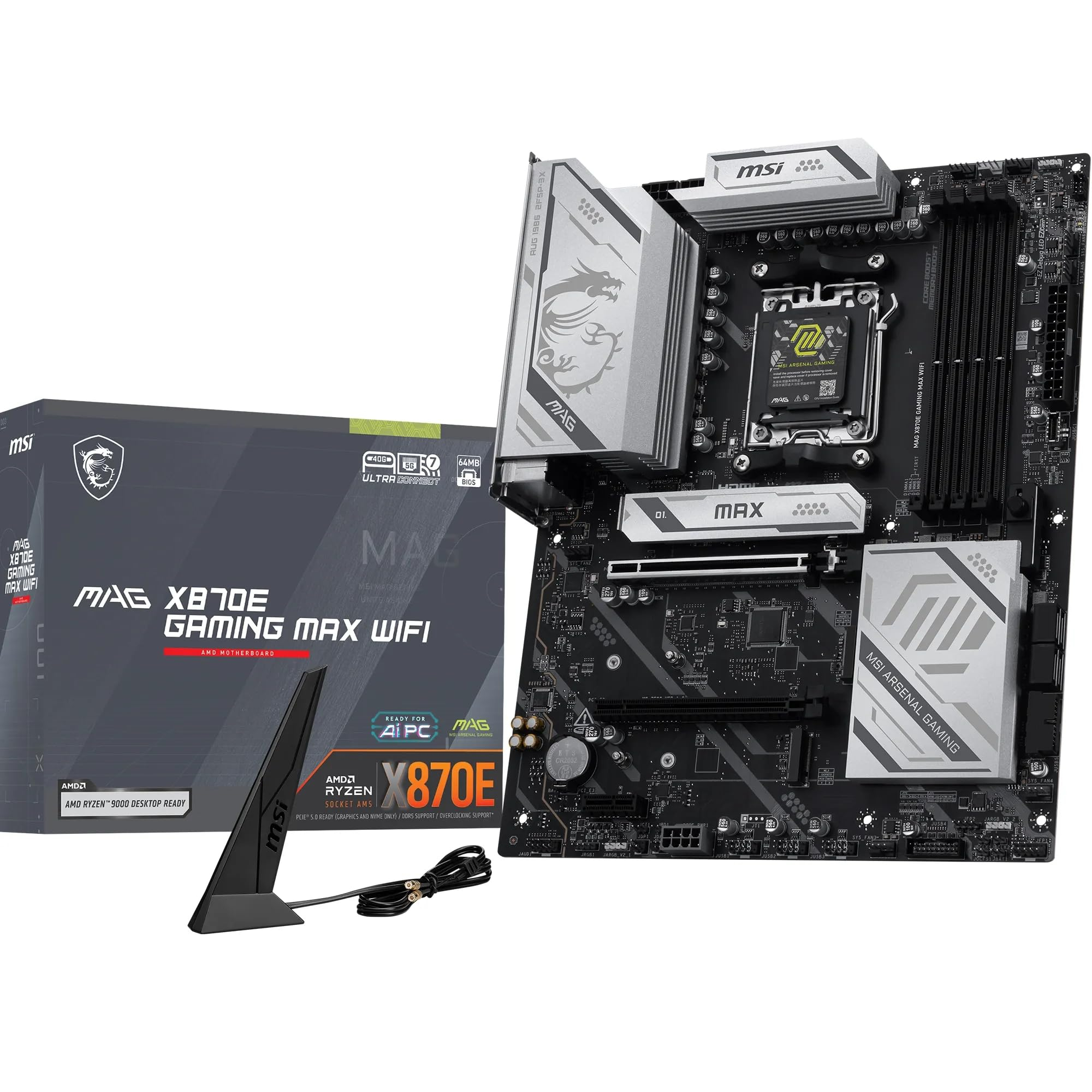 MSI MAG X870E Gaming MAX WiFi ATX Mainboard zum Tiefstpreis 214€