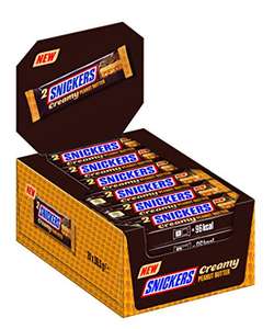 24x Snickers Creamy Peanut Butter – Doppelriegel 24 x 36,5g für 10,35€ statt 15€ mit Amazon Prime
