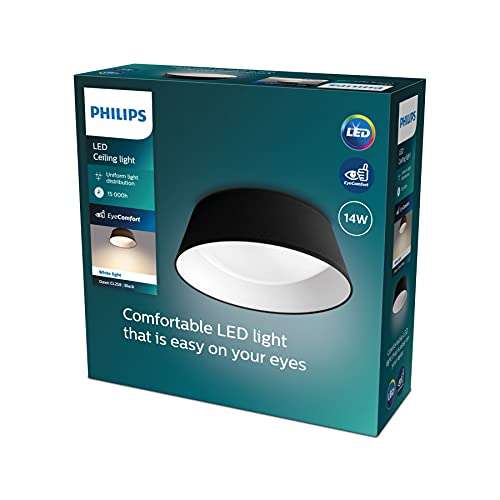 Philips myLiving LED Deckenleuchte Dawn, 14W, schwarz oder weiß