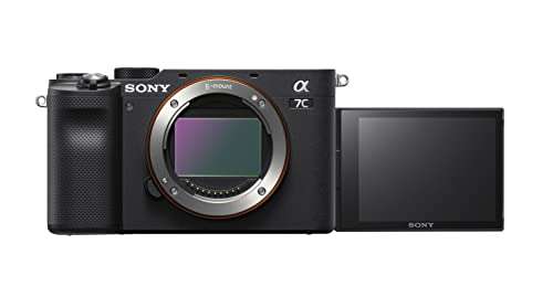 Body Sony Alpha 7C Spiegellose E-Mount Vollformat-Digitalkamera ILCE-7C (24,2 MP, 7,5cm (3 Zoll) Touch-Display, Echtzeit-AF)