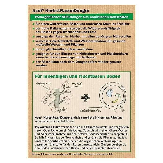 [Bauhaus TPG] Neudorff Azet Herbstrasendünger / Dünger 20 kg, organisch, Bio