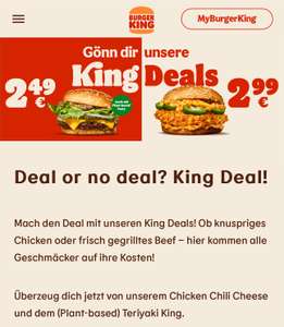 Burger King • Chicken Chili Cheese/Teriyaki King • King Deals