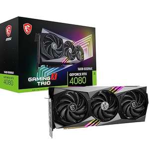 [Prime Deals] MSI GeForce RTX 4080 16GB Gaming X Trio Grafikkarte - NVIDIA RTX 4080, 16 GB GDDR6X Speicher