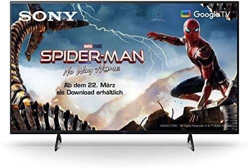 Sony KD-50X80J BRAVIA 127cm (50 Zoll) Fernseher (Android TV, LED, 4K Ultra HD (UHD), High Dynamic Range (HDR), Google TV, Smart TV, 