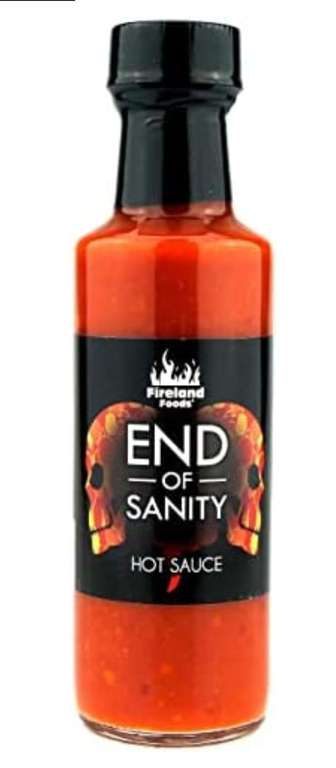 (Prime Spar-Abo) FIRELAND FOODS End Of Sanity (Carolina Reaper Chili) Hot-Sauce, Chilisauce, 100ml mit der schärfsten Chilisorte der Welt