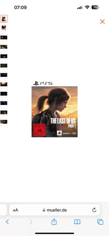 [Müller Abholung] The last of us pt. 1 ps5 (CB)