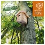 wildtier herz I Eichhörnchen Kobel – Nest für Eichhörnchen aus verschraubtem Massiv-Holz (Prime)