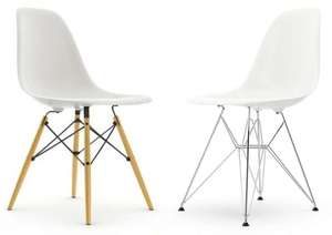 Vitra Eames plastic side chair weiß DSW für 349,20 € oder DSR für 242,50 € [Wohn-Design,Ausstellungsstücke], Design: Charles&Ray Eames
