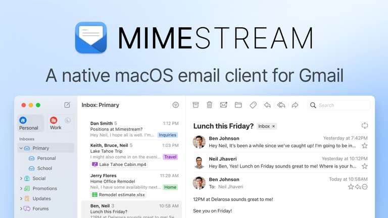 MimeStream Mailprogramm für macOS