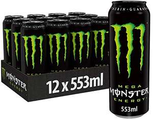 (Spar-Abo) Monster Energy - koffeinhaltiger Energy Drink, 13 verschiedene Sporten - in wiederverschließbaren Einweg Dosen (12 x 553 ml),