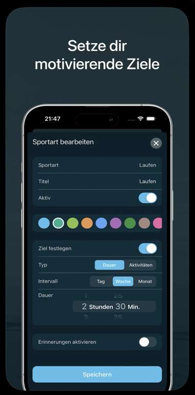 [iOS AppStore] Habiz - Habit Tracker für Sport & Fitness (kostenlose Lifetime-Lizenz in App)