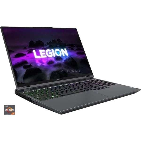 Lenovo Legion 5 Pro 16: 16" WQHD 165Hz 100% sRGB, Ryzen 5 5600H, RTX 3050 Ti, 16GB RAM, 1TB SSD, Tastatur Bel, Wi-Fi 6, Ohne OS