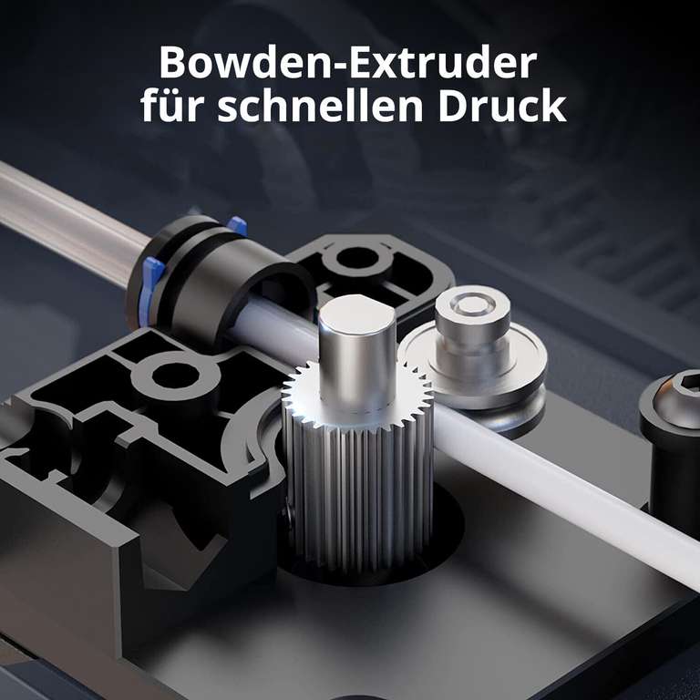 Anycubic Kobra Go 3D-Drucker (22x25x22cm Bauraum, Bowden-Extruder bis 260°C, magnetisches Druckbett bis 110°C, ABL, 2.4" LCD, Drehrad, SD)