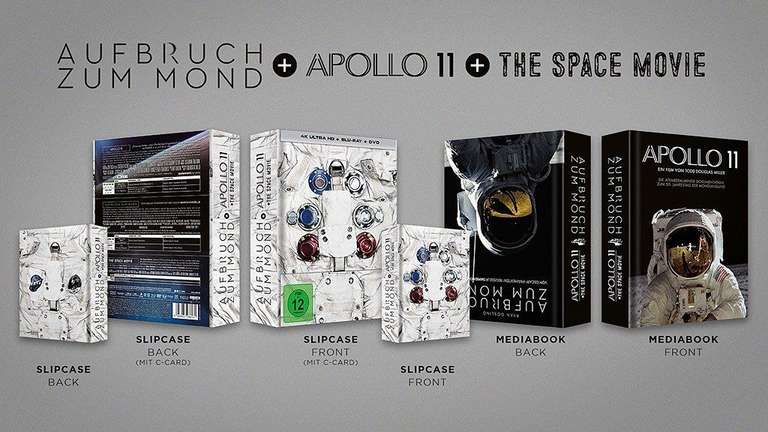 Aufbruch zum Mond, Apollo 11 & Doku - Limited Mediabook Edition 1969 (2x 4K UHD/2x Blu-ray/2x DVD