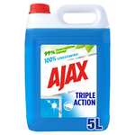 Ajax Glasreiniger 3-Fach Aktiv 5L - Kansiter zum einfachen Nachfüllen der Sprühflasche (7,64€ möglich) (Prime Spar-Abo)