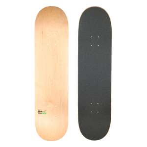 Oxelo Skateboard Deck aus Ahornholz mit Griptape DK100 (Größe 7,75“, ca. 1,1kg, )