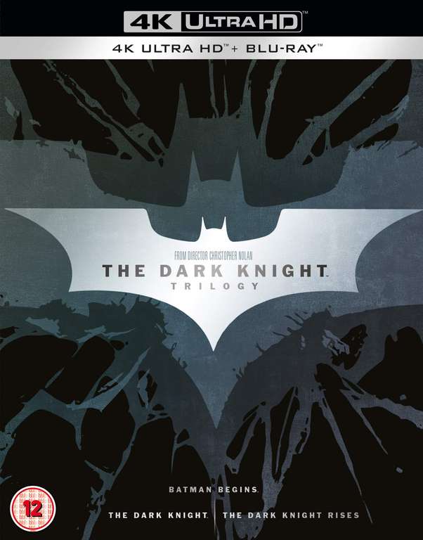 Batman - The Dark Knight - Trilogie (4K Blu-ray + Blu-ray) für 21,57€ (Amazon.es)