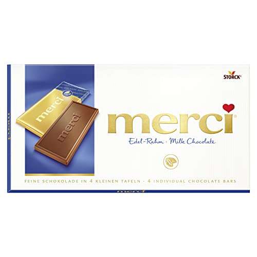 [Prime / locker] 5x merci Tafelschokolade Edel-Rahm –