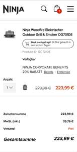 Ninja Woodfire mit CB für 223,99 Eur