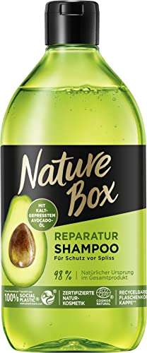 [Sparabo+Coupon] Nature Box Shampoo vegan mit Avocado-Öl gegen Spliss, 1er Pack (1 x 385ml)