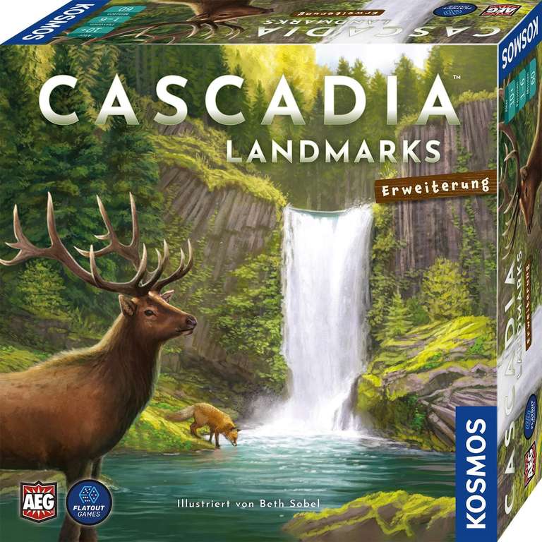 Cascadia: Landmarks (Erweiterung) | Brettspiel (Legespiel) für 1-6 Personen ab 10 Jahren | 60 Min. | BGG: 8.1 / Komplexität: 2.00