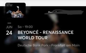 Konzerttickets für Beyoncé in Frankfurt und Hamburg noch vor offiziellem Vorverkaufsstart