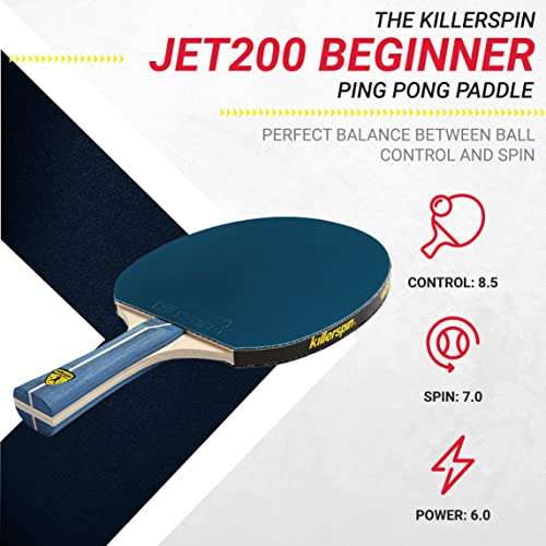 Killerspin Jet200 Ping Pong Schläger, Tischtennisschläger - Prime