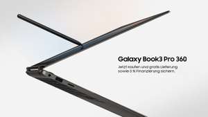 [CB/Unidays] Galaxy Book3 Pro 360 16" 16GB RAM 1TB WiFi AMOLED 3K 120 Hz Convertible Laptop mit S-Pen