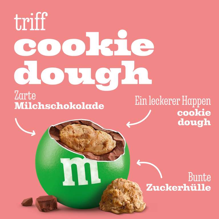 Dough Threads M&M'S Cookie Dough Keksteig Schokolinsen Schokolade, 290g Family / 3,14 ...