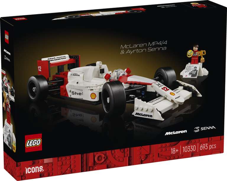 LEGO Icons - McLaren MP4/4 & Ayrton Senna (10330) für 51,95 Euro [voelkner Newsletter]
