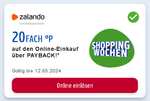 [cadooz + Payback] 20FACH °P auf den Online-Einkauf von Zalando Geschenkgutscheine über PAYBACK, eventuell personalisiert