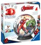 Ravensburger 3D Puzzle 11496 - Puzzle-Ball Avengers - 72 Teile - Puzzle-Ball für Superhelden und Marvel-Fans ab 6 Jahren