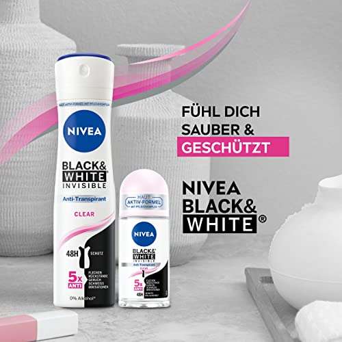 NIVEA Black & White Invisible Clear Deo Spray (150 ml) (Prime, Spar-Abo)